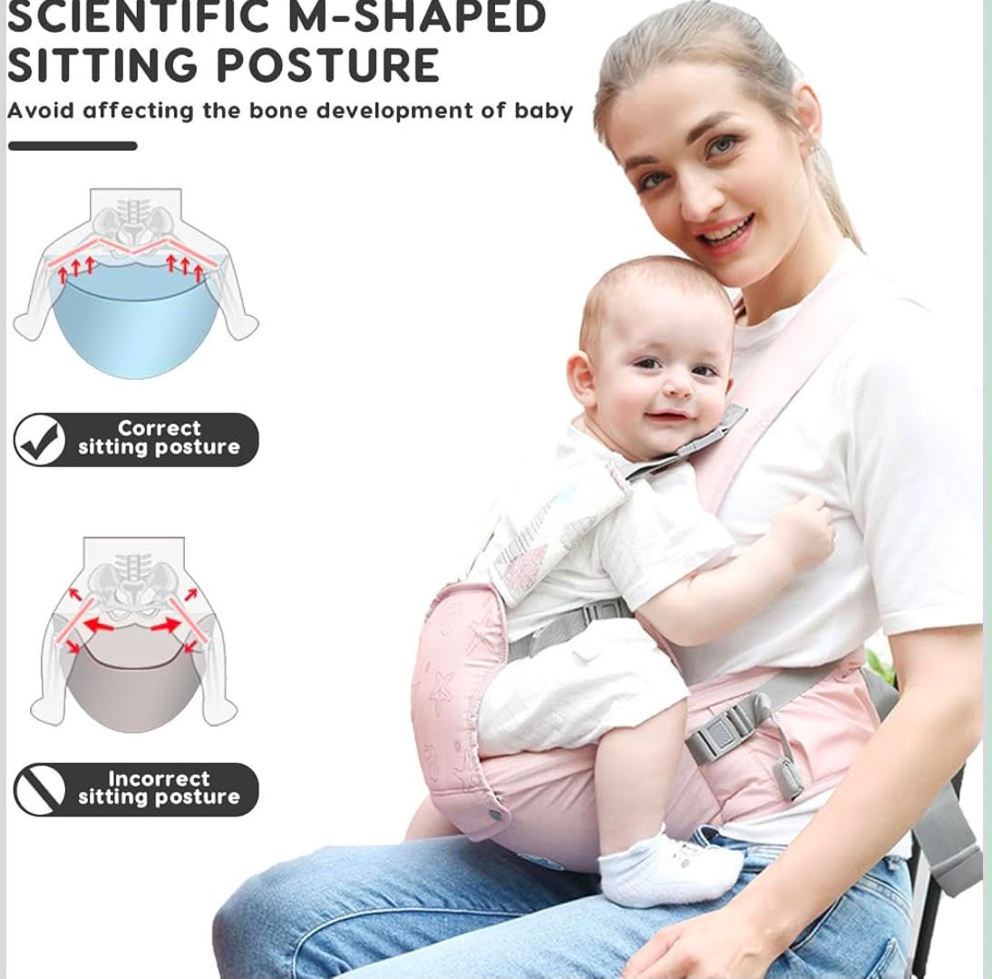 Kidspark M-V premium baby carrier | M shaped design | hip seat | 5 point protection