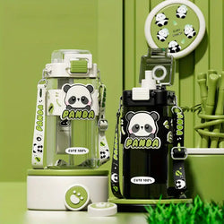 Cute panda bamboo style sipper 🐼- 650 ml - Kidspark