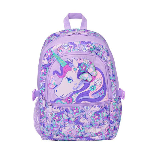 Smiggle - 16 inch Premium 3D purple unicorn Backpack