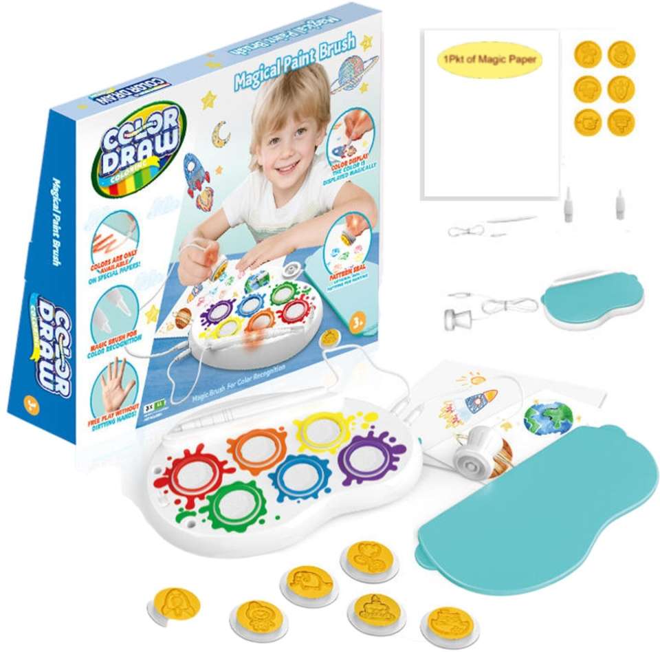 Color draw Electrical magic paint brush set | mess free |