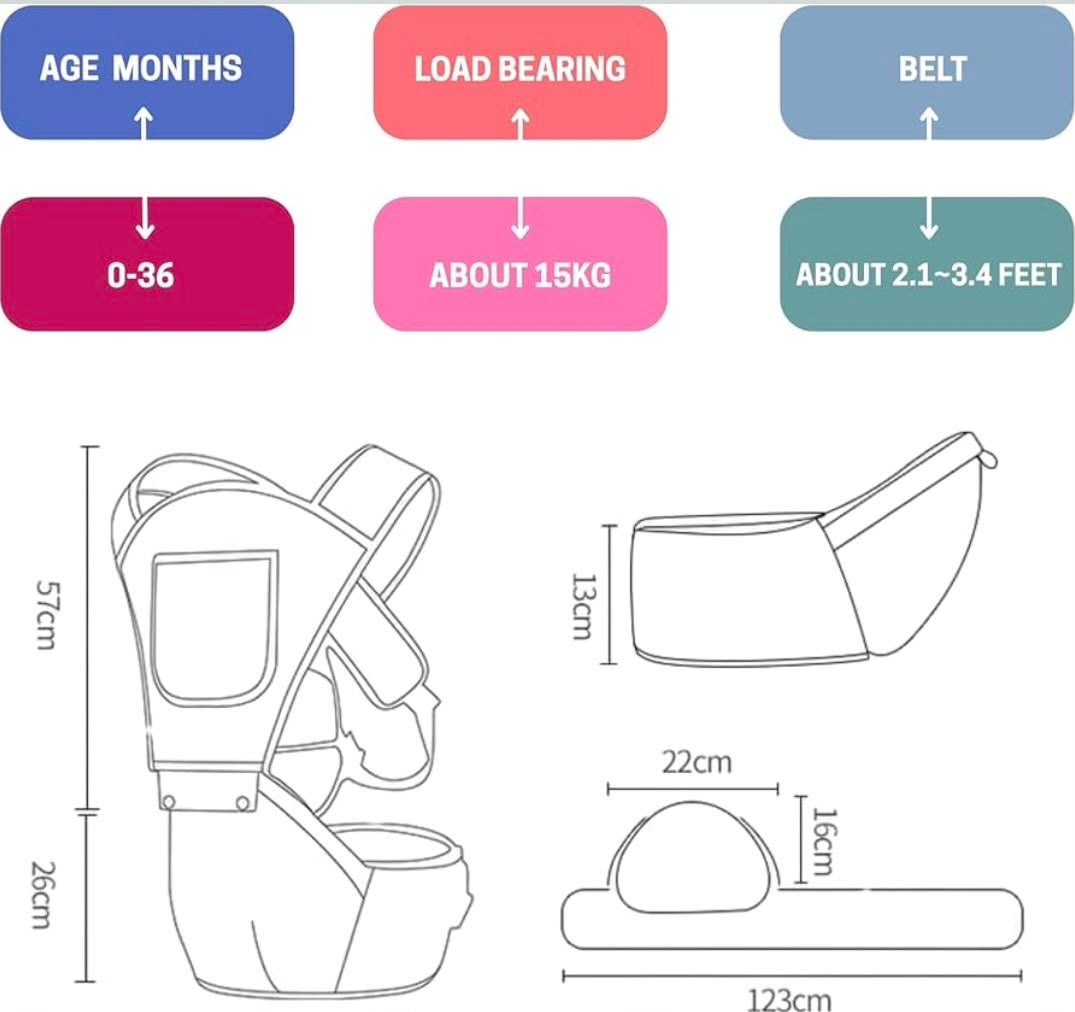 Kidspark nios | lightweight | Hip seat | 15 kgs