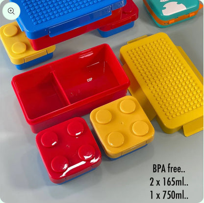 Lego lunchbox, stackable, microwave safe, BPA free- 750ml