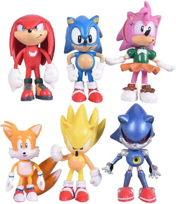 Sonic the hedgehog family figure set