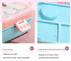 EYE elephant, plastic,5 compartment leak- proof, 800 ml lunchbox (BPA Free) - Kidspark