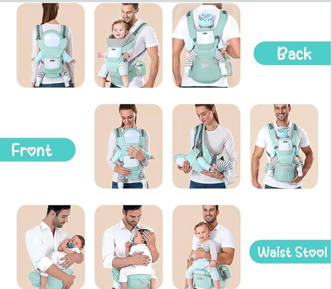 Kidspark nurture pro | premium baby carrier | 360’ positions | wider hip seat | comfort