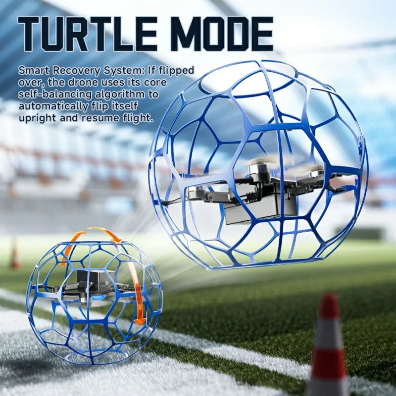 4DRC V51 Football Shape RC Drone with Colorful LED Lights & 1 Battery