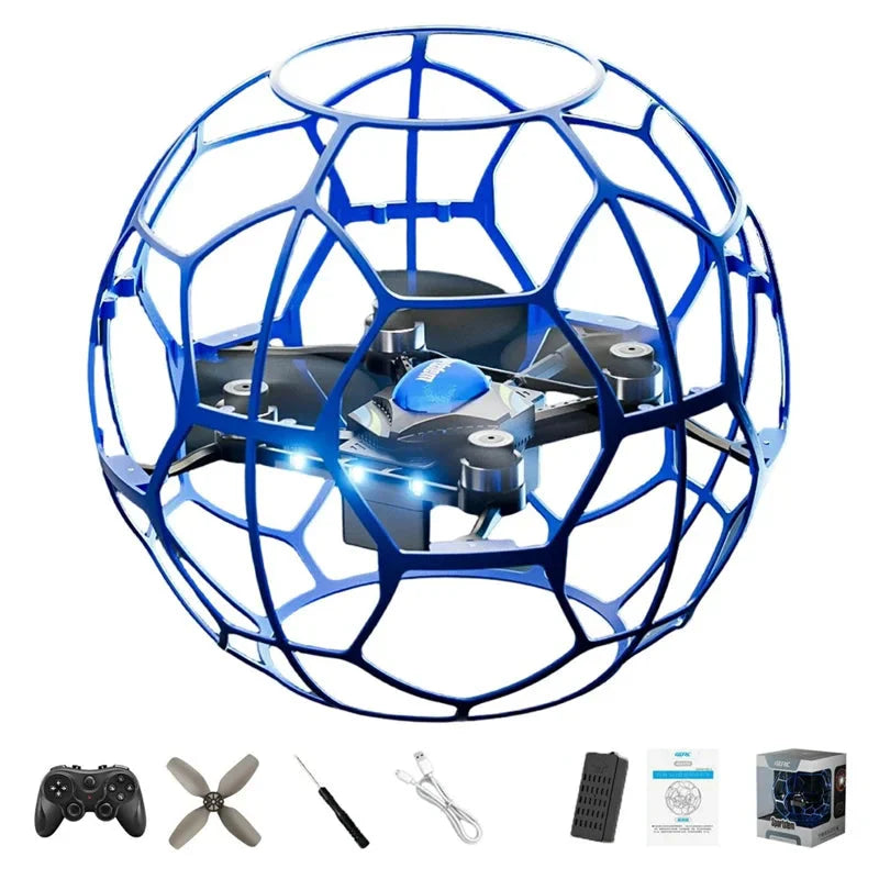 4DRC V51 Football Shape RC Drone with Colorful LED Lights & 1 Battery