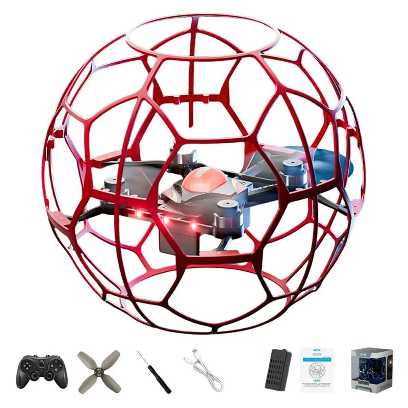 4DRC V51 Football Shape RC Drone with Colorful LED Lights & 1 Battery