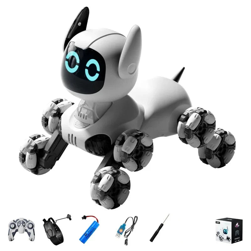 4DRC Y9 RC Robot Dog 8 Wheels Stunt Toy with Gesture Control