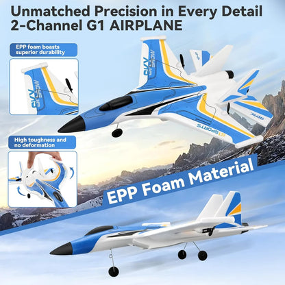 4DRC G1 RC Fighter Jet Airplane with 6-Axis Gyro Stabilizer & 1 Battery