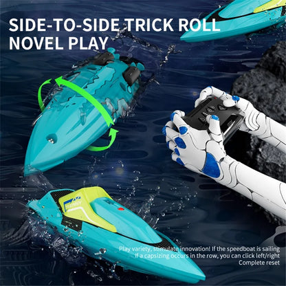 4DRC S5 Mini Dual Propeller Electric Remote Control Stunt Boat