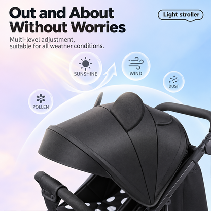 Kidspark Bunny buddy stroller  | Lightweight | Travel friendly | one Click fold | 5 point safety