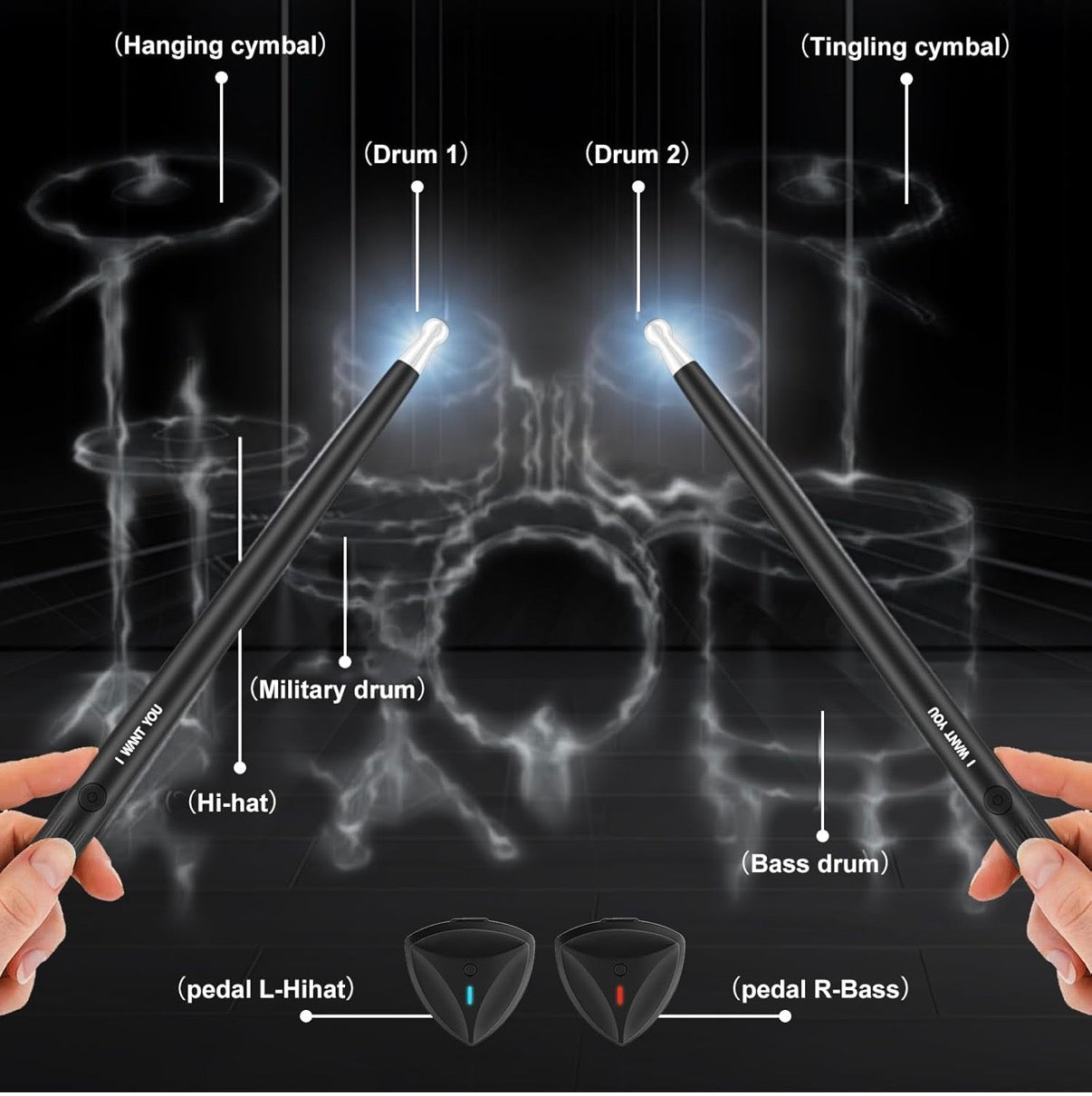 Airdondon virtual drum kit