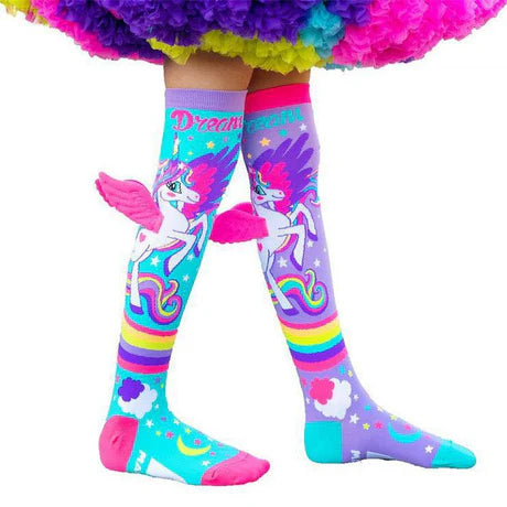 Premium quality 3D knee high unicorn socks