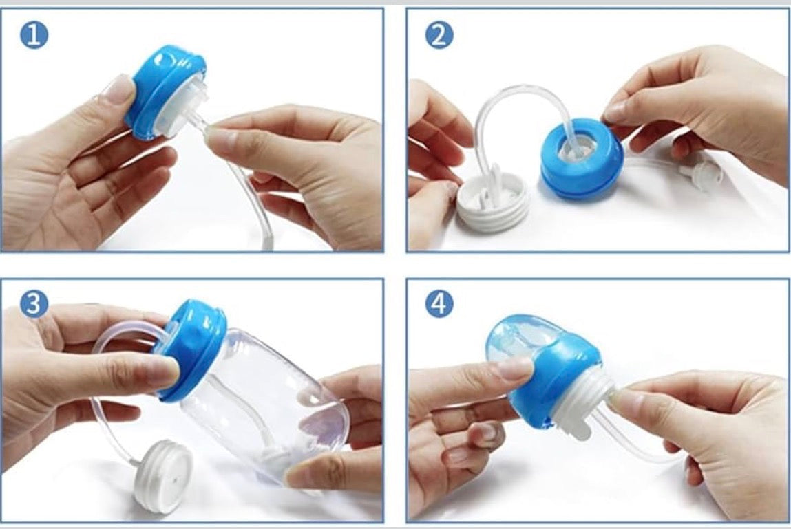 Kidspark Silicone Anti Colic Portable Adjustable | Hands Free Baby Bottle | Adjustable Self Feeding Training Bottle
