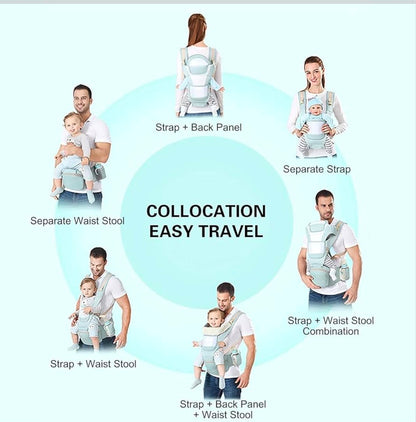 Kidspark nurture pro | premium baby carrier | 360’ positions | wider hip seat | comfort