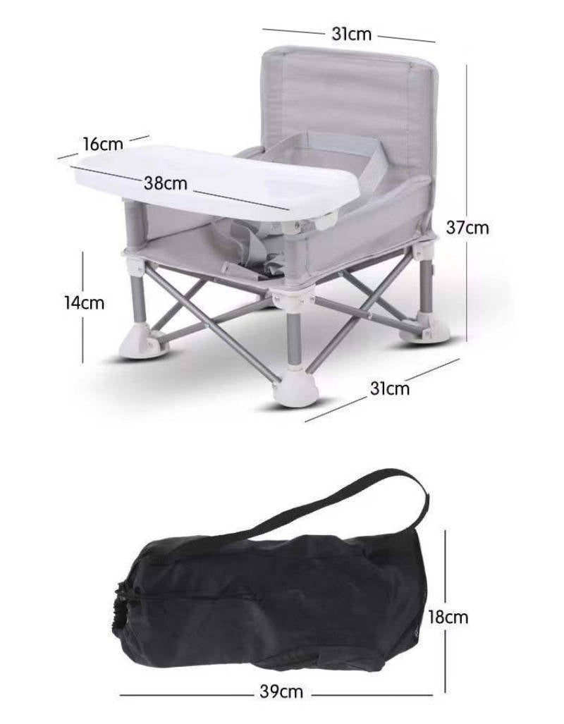 Kidspark Beachy Highchair | food tray | very portable | canopy | detachable