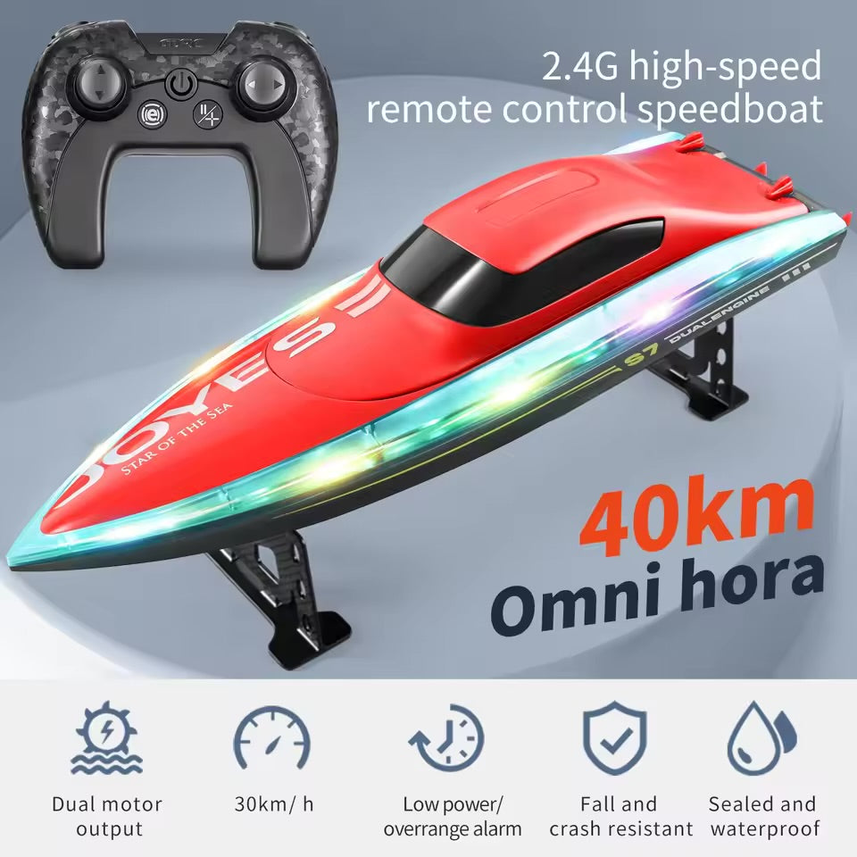 Speed boat | remote control | dual motor | nightlight