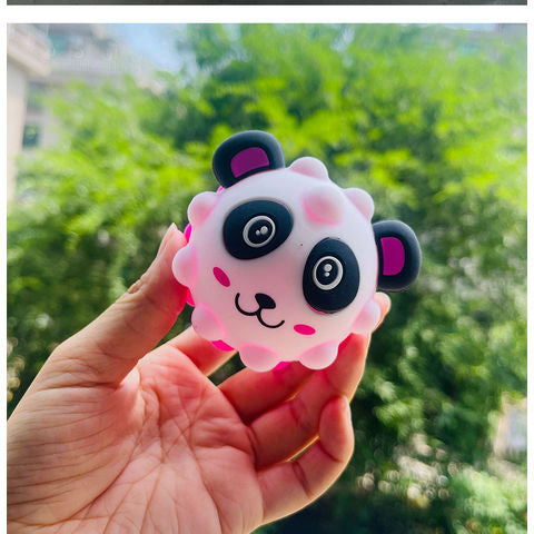 Panda pop eyes + pop it squishy toy