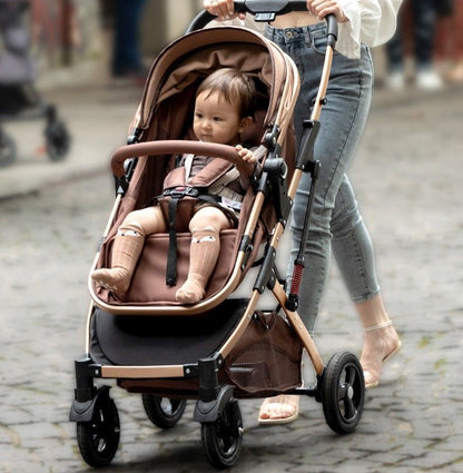 KIDSPARK Éclat | 2 in 1 baby stroller | convertible bassinet | One hand fold | premium shock absorption