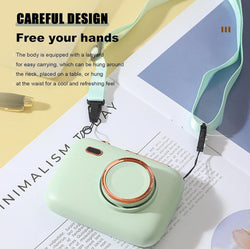Portable Neck Fan - Hands-Free Personal Fan USB Rechargeable,3 Wind Speed - Kidspark