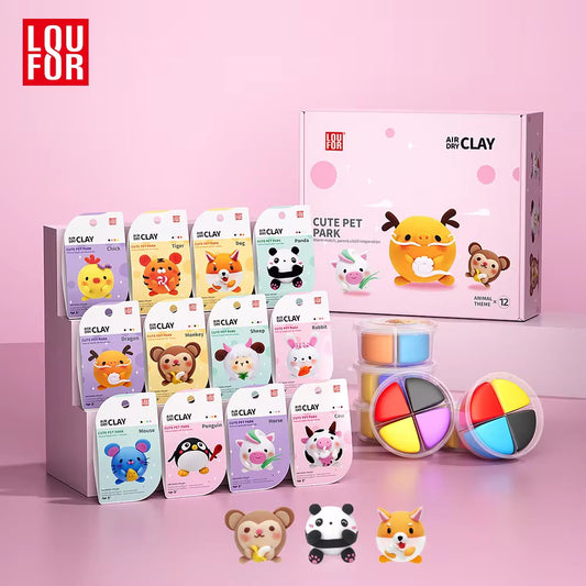 Cute pet park DIY adventure Air Dry Clay 1 pcs - Kidspark