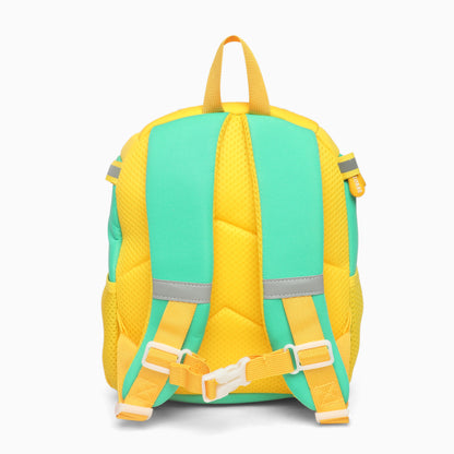 ZORSE Premium Quality 3D Dino Backpack for kindergarten kids single zip small size (yellow) - Kidspark