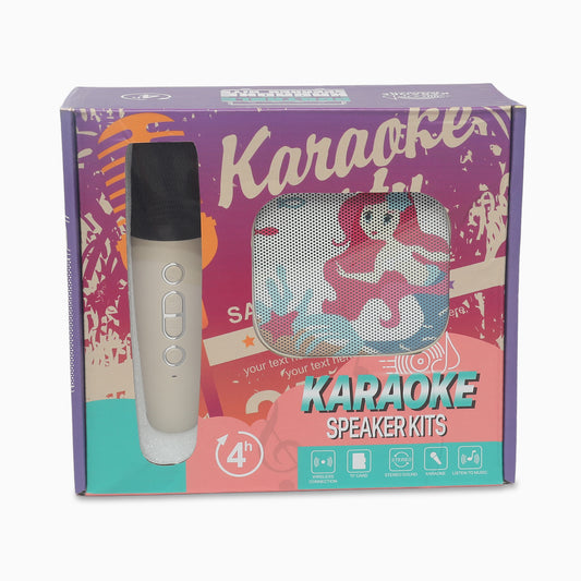 Sing-Along Fun: Kids' Mermaid Karaoke Machine with Wireless Microphone and Bluetooth Speaker - Kidspark