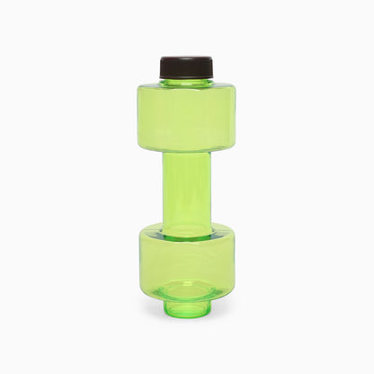 plastic dumbbell bottle for your inner gym freak - 550 ml (green) - Kidspark