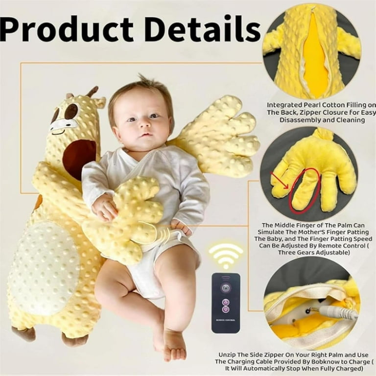 Baby Patter for Sleep, Baby Patting Sleeping Toy with Remote Control ...