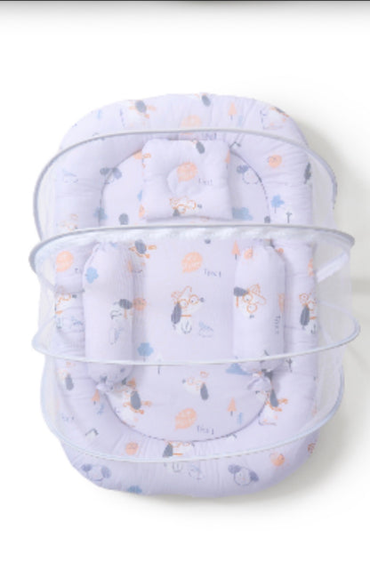 Kidspark neo | baby crib | mosquito net | side pillows