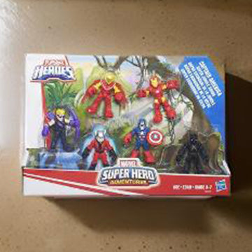 Playskool Heroes Super Hero Adventures Captain America Super Jungle Squad 6 figure set