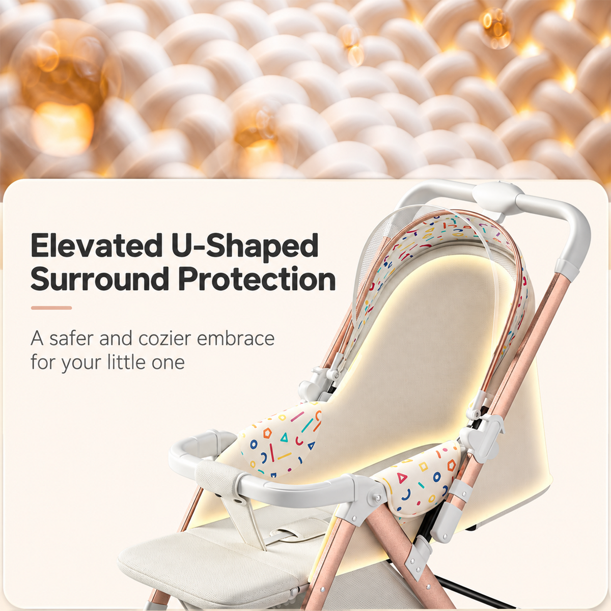 Kidspark Wisesonle stroller| High-view reversible seat | Storage | no bumps wheels | One click fold | Max ventilation