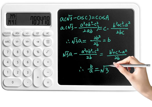 Electronic calculator with erasable drawing pad - Kidspark
