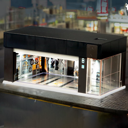 1/64 Scale Diecast Display Case for Hot Wheel Storage with voice control