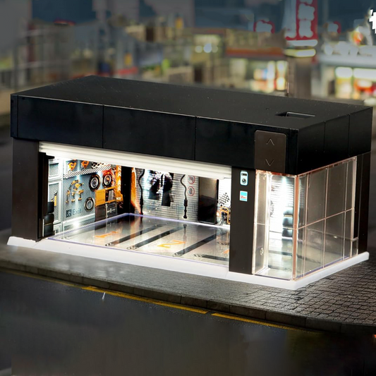 1/64 Scale Diecast Display Case for Hot Wheel Storage with voice control