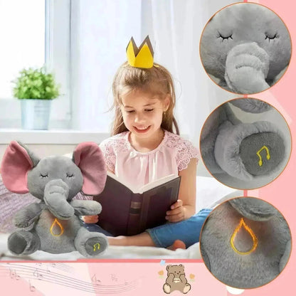 Premium  Breathing elephant Plushie with melodious music