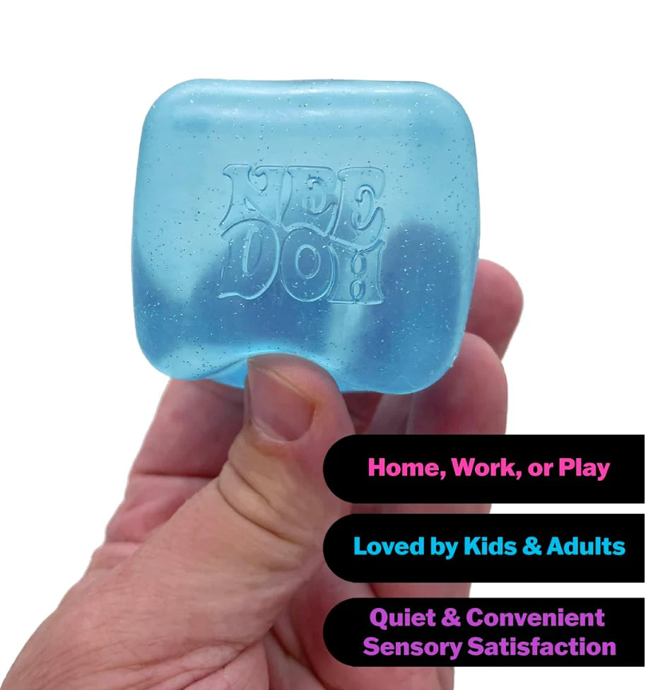 NeeDoh Nice Cube | Sensory Squeeze Toy | Super Solid fidget Squishy - 2.25"