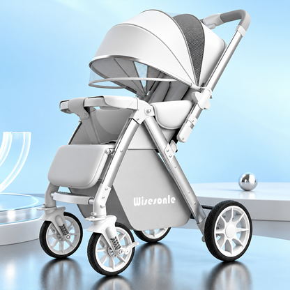 Kidspark Wisesonle stroller| High-view reversible seat | Storage | no bumps wheels | One click fold | Max ventilation