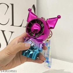Portable keychain fan | rechargeable | compact (kuromi style) - Kidspark