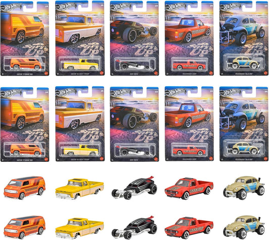 Hot Wheels 987M-GDG44 Themed Automotive Assortment - Surf's Up Vehicle Toy Mini Car,3 Years Old and Up Multi ( random )