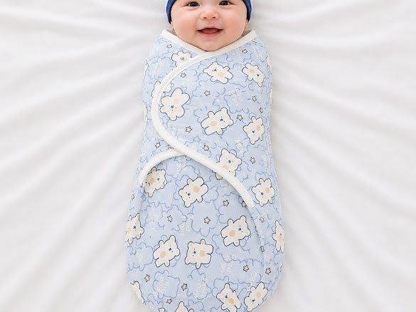 Kidspark new born bloom swaddle and cap set | 0-6 months | 0.5 TOG