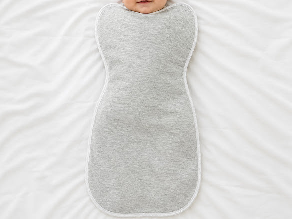 Kidspark Sleepie Pro | grey? Premium Baby Swaddle Wrap | 1 TOG | Soft Breathable Newborn Sleep Sack | Anti-Startle Sleep Wrap | 0-6 month