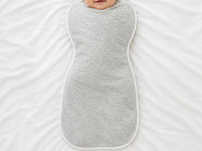 Kidspark Sleepie Pro | grey? Premium Baby Swaddle Wrap | 1 TOG | Soft Breathable Newborn Sleep Sack | Anti-Startle Sleep Wrap | 0-6 month