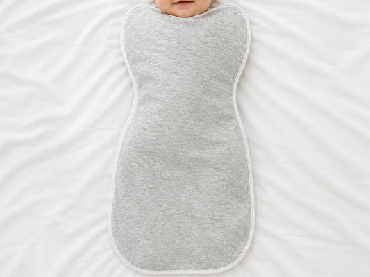 Kidspark Sleepie Pro | grey? Premium Baby Swaddle Wrap | 1 TOG | Soft Breathable Newborn Sleep Sack | Anti-Startle Sleep Wrap | 0-6 month
