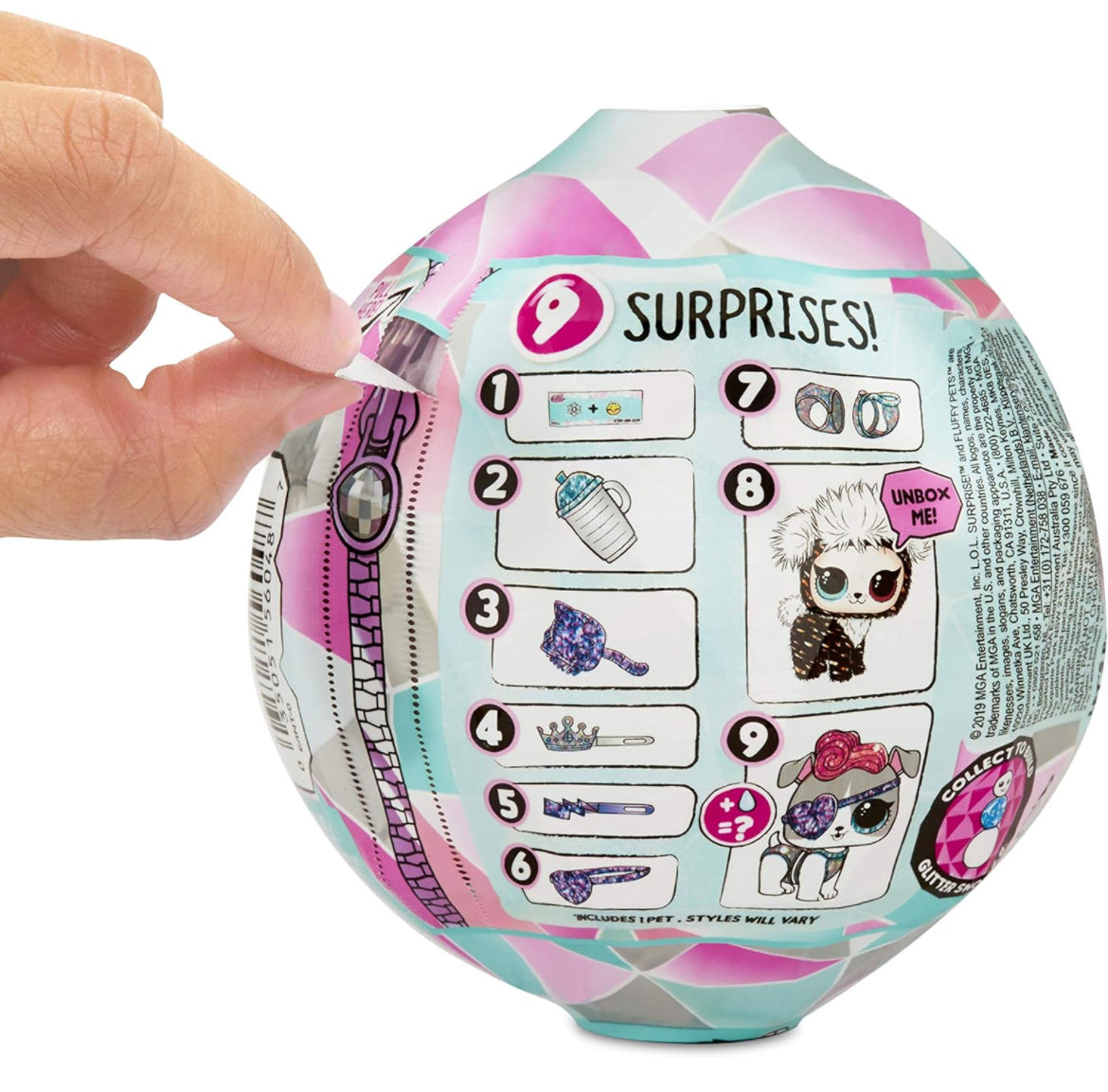 LOL surprise fluffy pets 9 surprise Doll, 3+years age - Kidspark