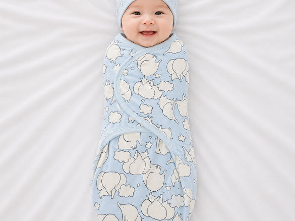 Kidspark new born bloom swaddle and cap set | 0-6 months | 0.5 TOG