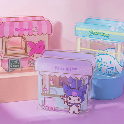 DIY my melody storage container with stickers