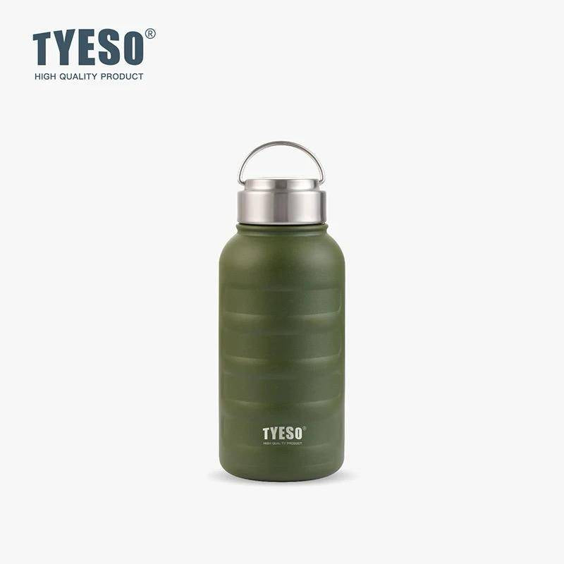 TYESO caterpillar Water Bottle, Thermos, Mug Bottle, Vacuum, Insulated -750 ml Green