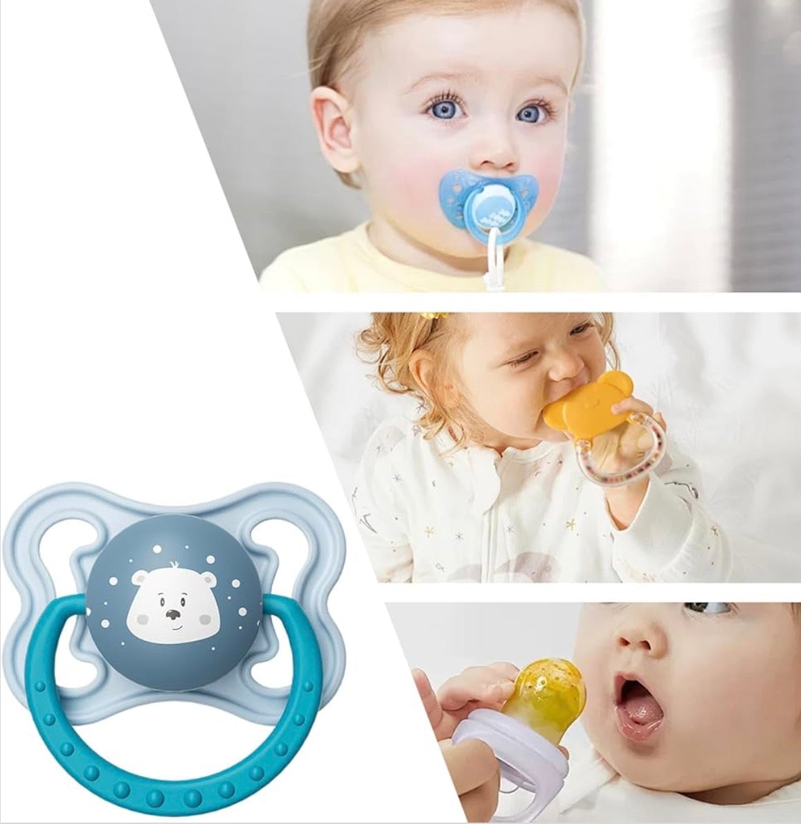 Silicone teether pacifier Binkie | BPA free | Food grade